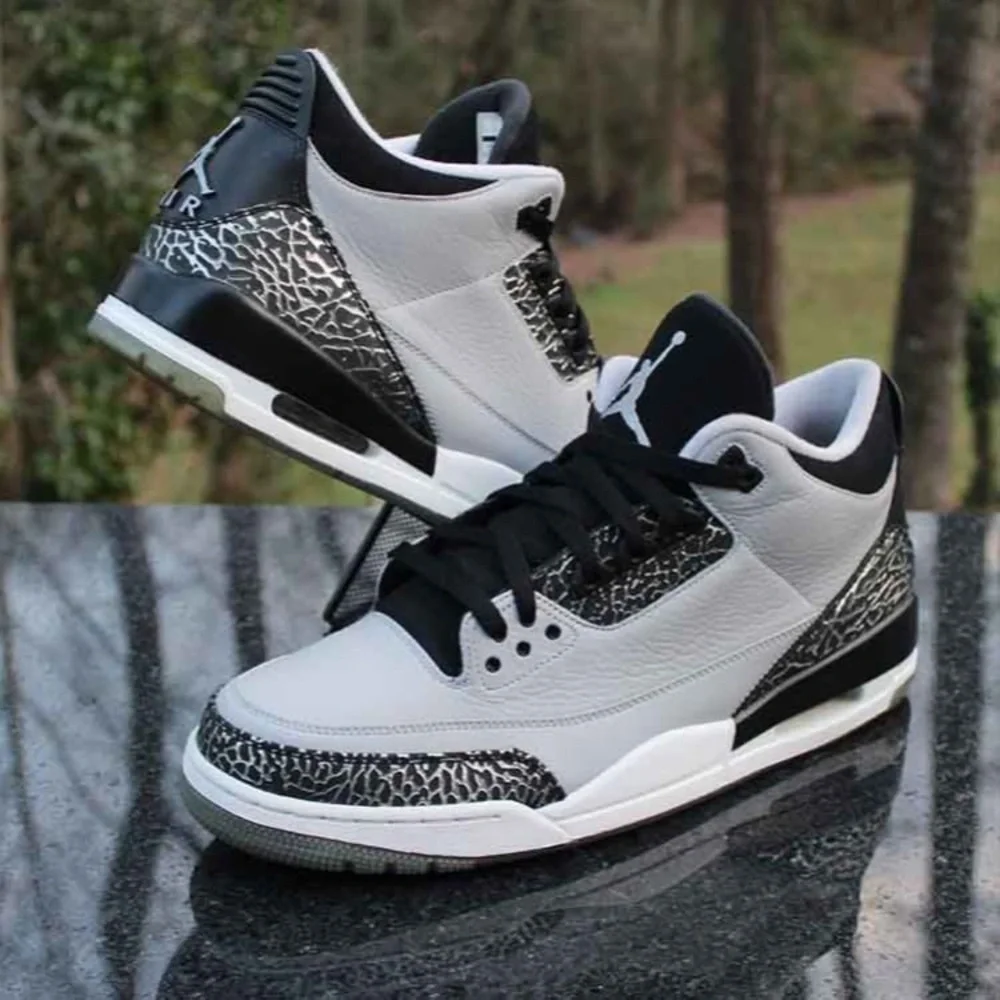 Men Air Jordan 3 Retro 'Wolf Grey 136064-004